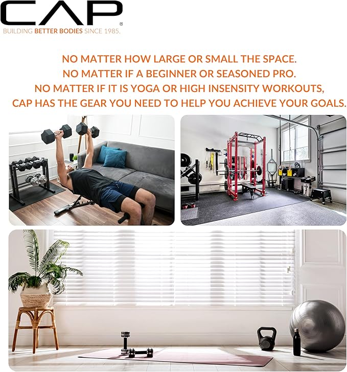CAP Barbell All Purpose Folding Anti Tear Exercise Training Aerobic Fitness Gym & Gymnastics Balance Mat | Multiple options