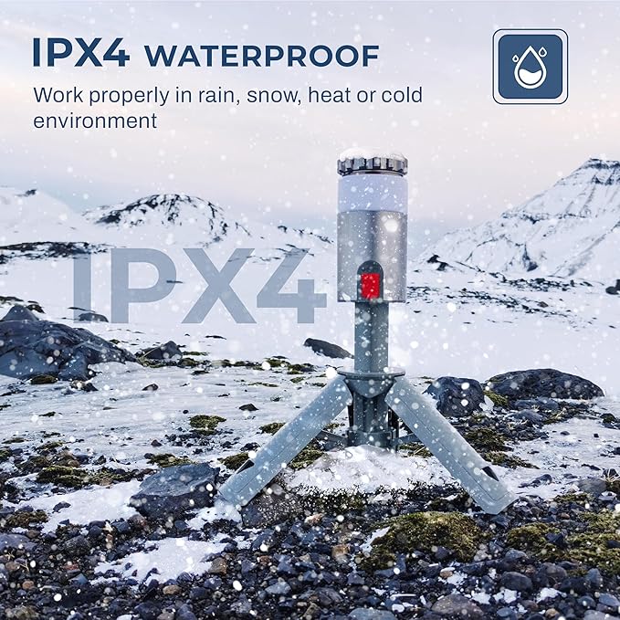 Telescopic Camping Light, 2000LM 10000mAh Rechargeable Camping Lantern with 15 Colors, Remote, IPX4 Waterproof, 180°Rotatable Portable Outdoor Tent Light for Power Outages, Working and Hiking