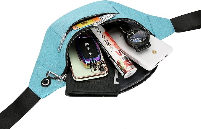 Fanny Pack for Men & Women, Fashion Waterproof Waist Packs with Adjustable Belt, Casual Bag Bum Bags for Travel Sports Running.