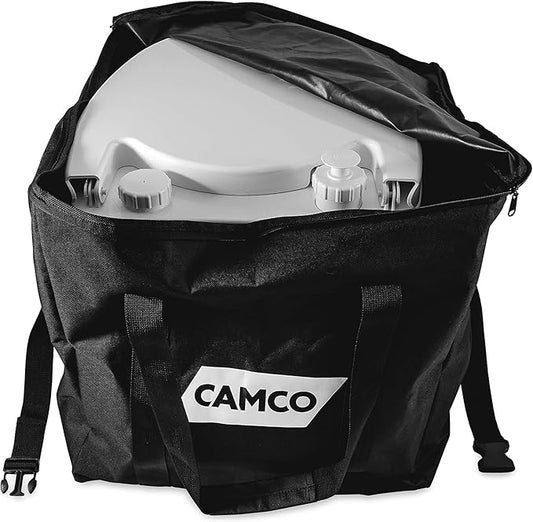Camco Portable Toilet Storage Bag - Safely Stores & Protects Your Portable Toilet - Compatible w/Portable Toilets Up to 5.3-Gallons (41530)