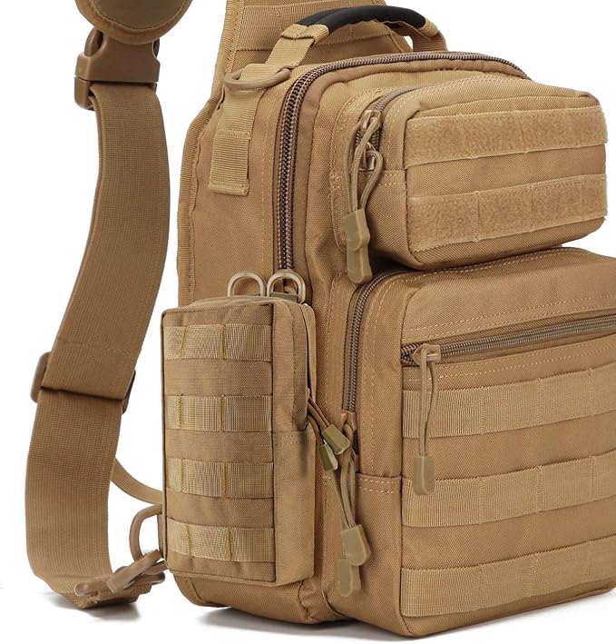 2 Pack Molle Pouches - Tactical Compact Water-Resistant EDC Pouch Bag Small Utility Pouch