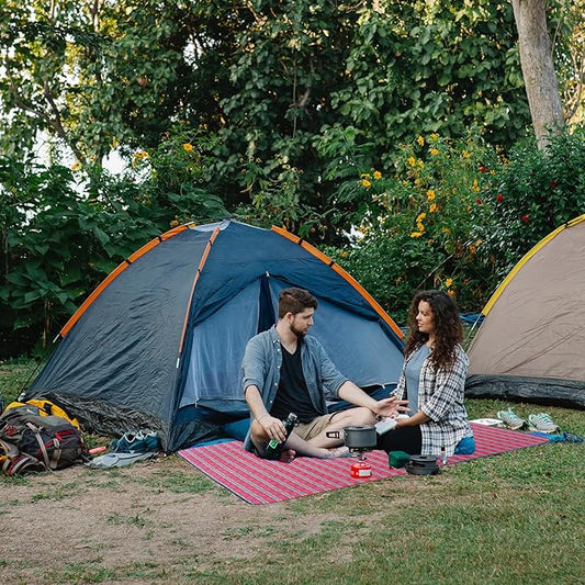 Wind Tour Family Outdoor Waterproof Durable Picnic Blankets with Carry Strap,Foldable 50×70.9 inch Sandproof Picnic Floor Mat for Kids Playground Camping Park Hiking Grass Travelling (1, Red)