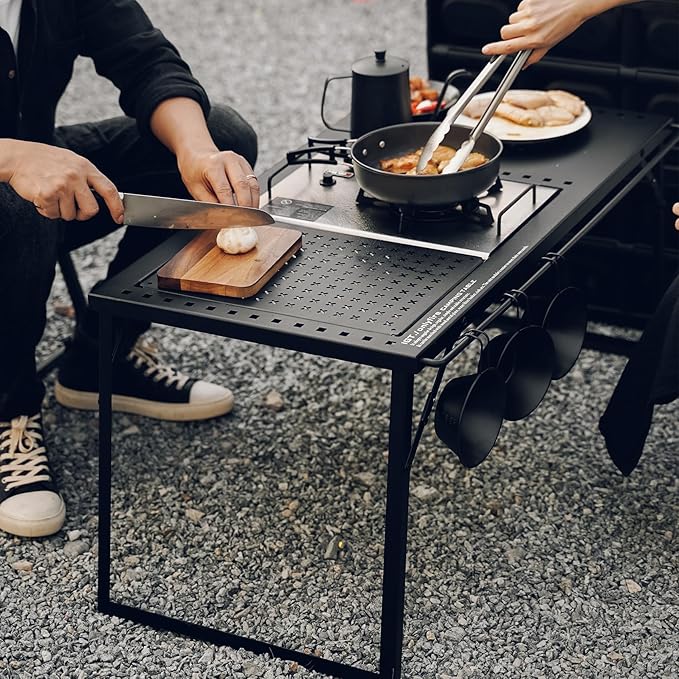 Onlyfire IGT Camping Table Kit with Propane Gas Stove and Carrying Case, Portable Folding Camp Table, IGT Unit Combination Combo for Picnic, RV, Car Trip, Tailgating, Patio, Backyard, GS337