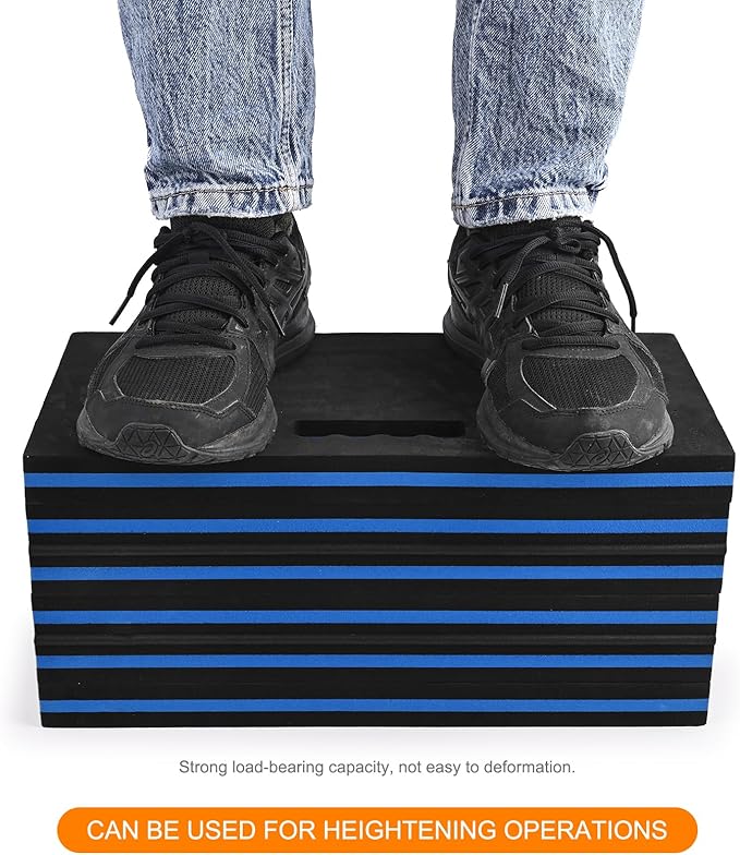 FOSHIO Foldable EVA Mat with Carrying Handles - Thick Kneeling Mat for Mechanics, Garage, Picnicking, Gardening, Camping, Home Gym