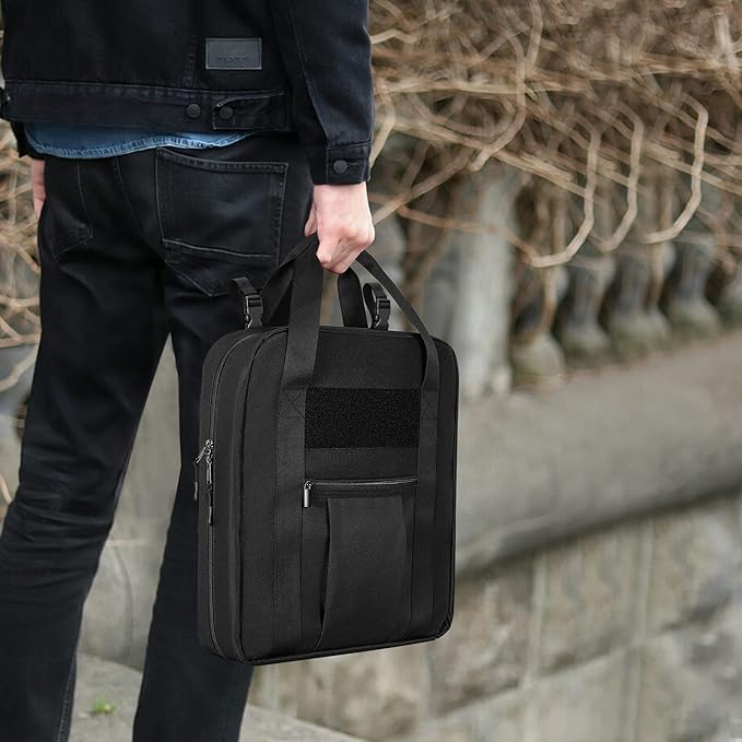 Hanging Camp Utensil Organizer with Towel Paper Holder, Portable Camping Kitchen Cookware Bag for Knives, Forks, Spoons & More, Outdoor Cooking Tools Storage Box for Travel & Hiking, Bag Only