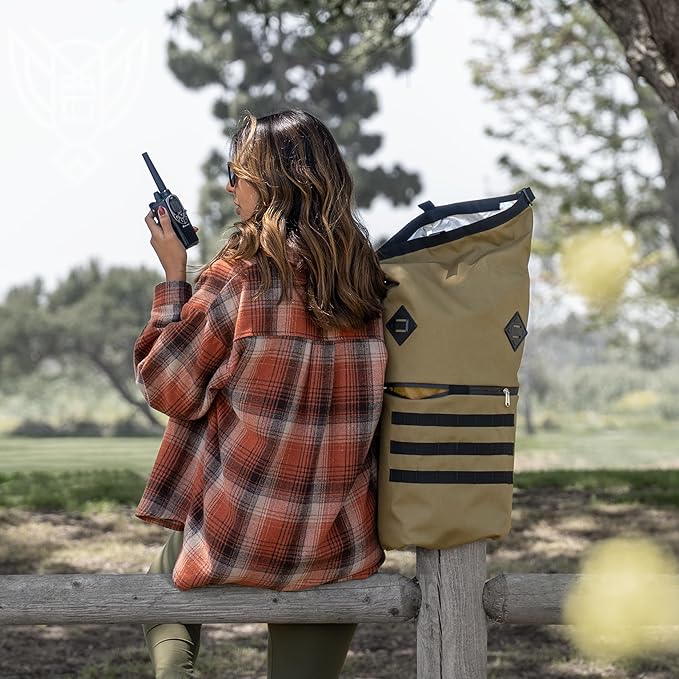 ~ AQUA RT Dry Bag~ Water-Proof Faraday Dry Bag for Laptops, Tablets, and Mid-Size Electronics ~ Tracking/Hacking Defense ~ Backwoods Camo