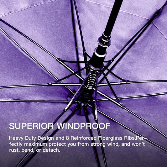 Auto Open Golf Umbrellas 62/68/72 Inch Extra Large Oversize for Business & Home, Ventilated Double Canopy Windproof Waterproof Stick Umbrella for Rain & strong wind