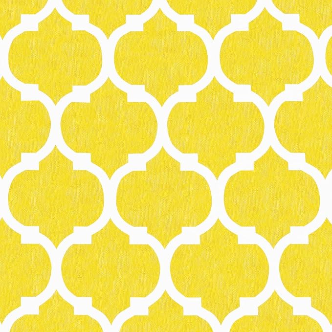 Smiry Rectangle Picnic Table Cover, Waterproof Elastic Fitted Camping Tablecloths for 8 Foot Tables, Wipeable Flannel Backed Vinyl Tablecloth Protector for Indoor, Outdoor (Yellow, 30x96 Inches)