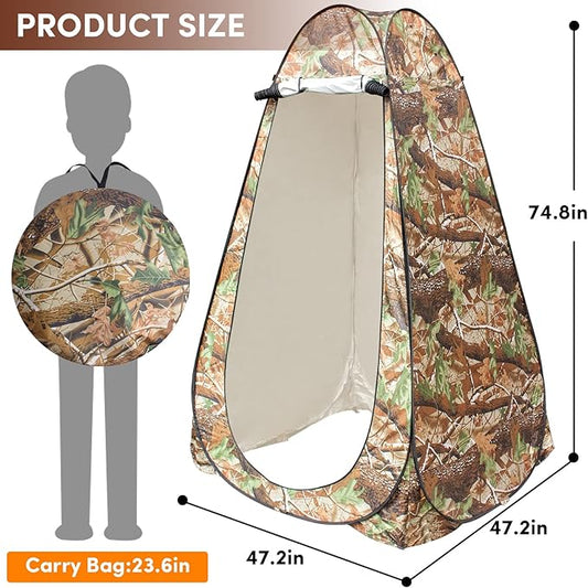 Pop Up Privacy Tent Shower Tent Changing Tent Portable Outdoor Camping Bathroom Toilet Tent Changing Dressing Room Privacy Shelters Room for Hiking and Beach Sun Shelter Picnic Fishing- Waterproof