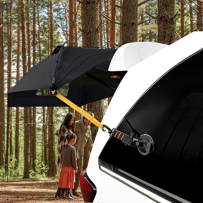 Trekway Waterproof Portable Vehicle Awning| Pop up Canopy | Sun Shade with Outdoor Privacy Wall| Great for Camping| Beach| Picnics| Etc.| Fit Great on Car| SUV| Jeep| Etc.