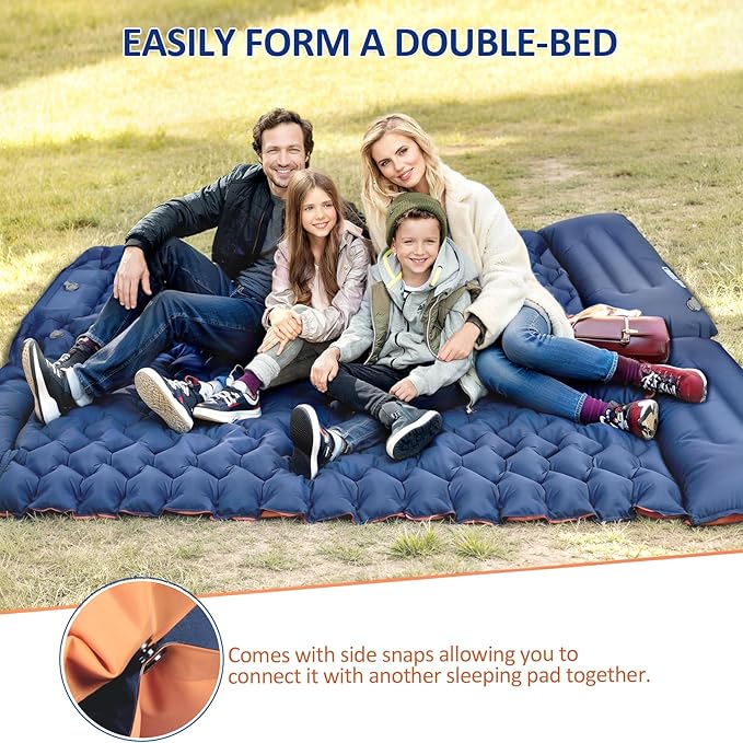 CAMULAND Sleeping Pad for Camping Backpacking Hiking 77.1" x 27.9" Self Inflating Mattress Ultralight Sleeping Mat Inflatable Air Bed
