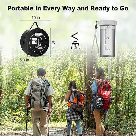 Portable Shower for Camping, 5 Gal/20 L Solar Heating Camping Shower Bag with Shower Pump, Portable Shower Head, Essential for Camping,Festivals, Overlanding, Beach Trips,Outdoor Showers