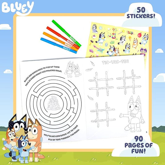 Bluey Coloring & Activity Book Coloring Book Activity for Kids Ages 3 & Up – Includes Stickers for Kids