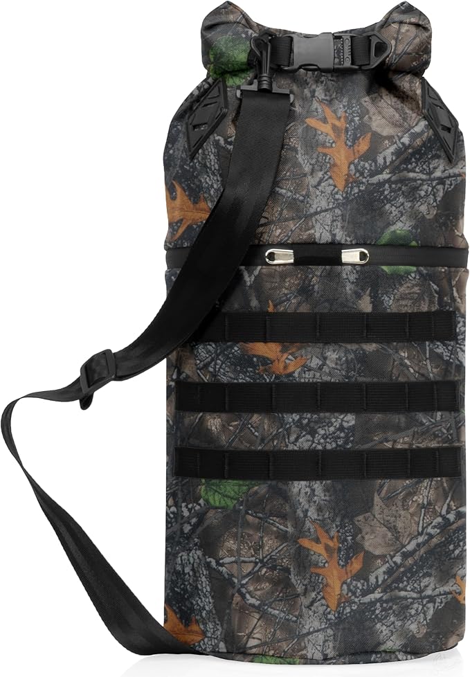 ~ AQUA RT Dry Bag~ Water-Proof Faraday Dry Bag for Laptops, Tablets, and Mid-Size Electronics ~ Tracking/Hacking Defense ~ Backwoods Camo