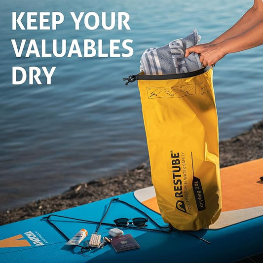 restube Waterproof Drybag - Premium Quality for Ultimate Protection | Versatile and Spacious | Ideal for Travel, Hiking, Water Activities | 100% Waterproof and Durable