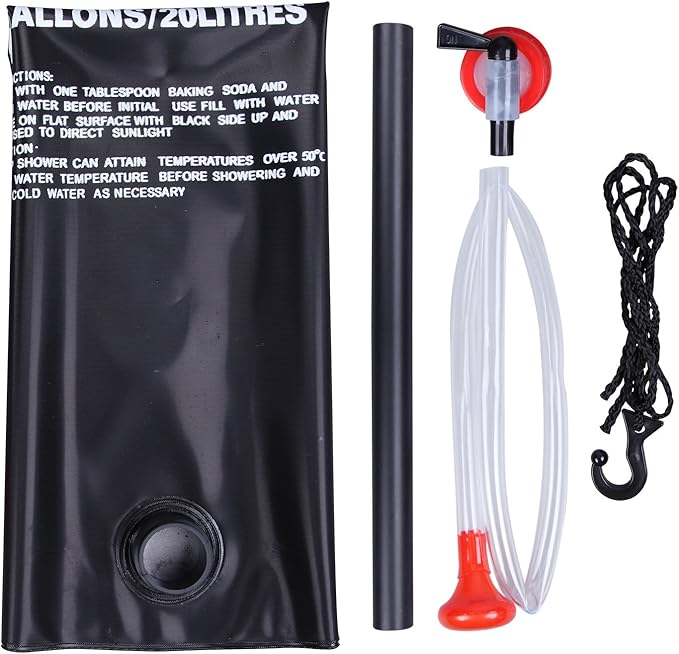 CARTMAN 5 Gallons Portable Solar Camping Shower Bag for Outdoor Traveling Hiking Summer Shower