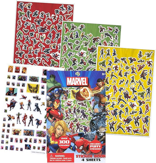 Avengers Coloring Book Set Bundle with Avengers Stickers and Superhero Door Hanger (Avengers Classic)