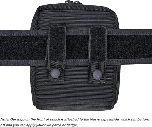 Compact Utility Gadget Pouch Tactical MOLLE Nylon Duty Belt Pouches for Police Law Enforcement Work EDC Small Tool Waist Bag for 6.1" Cellphone Outdoor Camping Hiking Organizer
