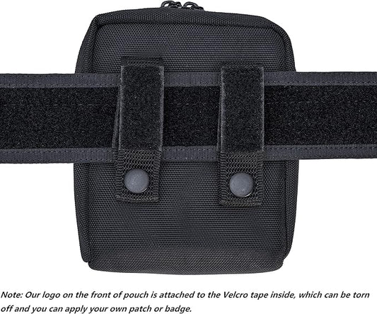 Compact Utility Gadget Pouch Tactical MOLLE Nylon Duty Belt Pouches for Police Law Enforcement Work EDC Small Tool Waist Bag for 6.1" Cellphone Outdoor Camping Hiking Organizer
