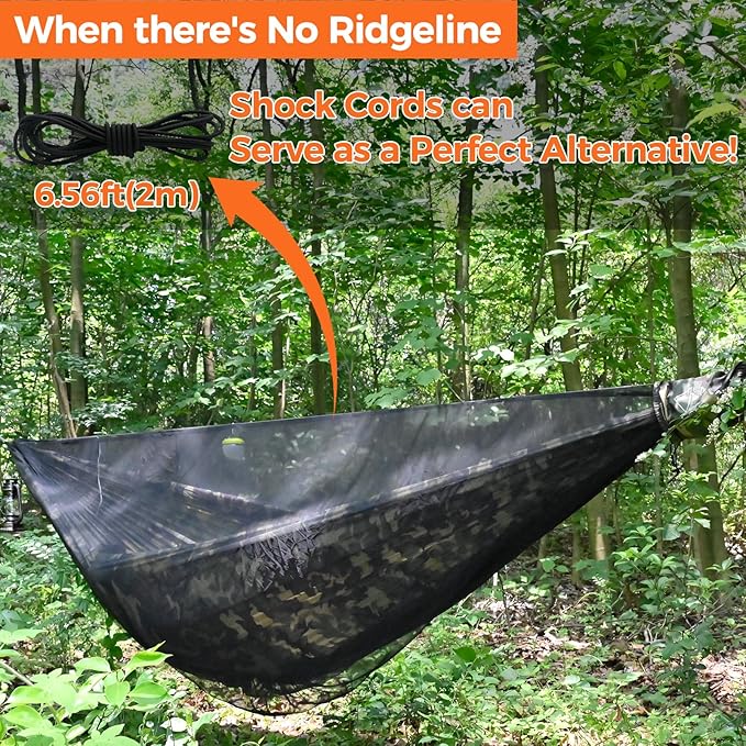 onewind Hammock Mosquito Net, Single & Double Camping Hammock Bug Netting, No See Ums Net 360 Degree Insect Protection, Alternative for Onewind Bottom Entry Hammock