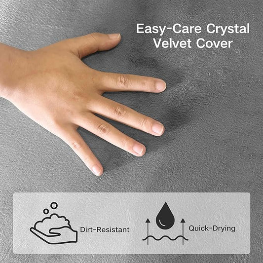 Tri-Fold Memory Foam Mattress, 4 inch Single Folding Mattress with Washable Covers, Reversible Design, Foldable Mattress Topper for Travel&Guests 75" x 25" x 4"