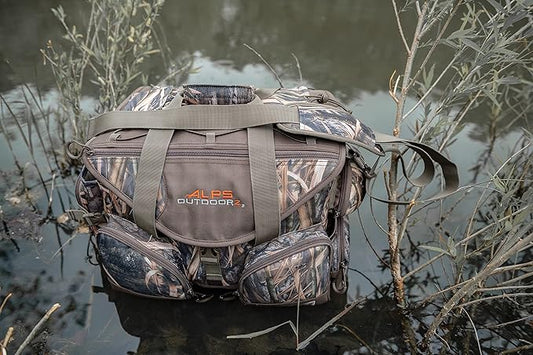 ALPS OutdoorZ Deluxe Floating Blind Bag - Waterproof Hunting Duffel Bag, with Removable Dividers, Thermos Sleeve & Padded Shoulder Strap