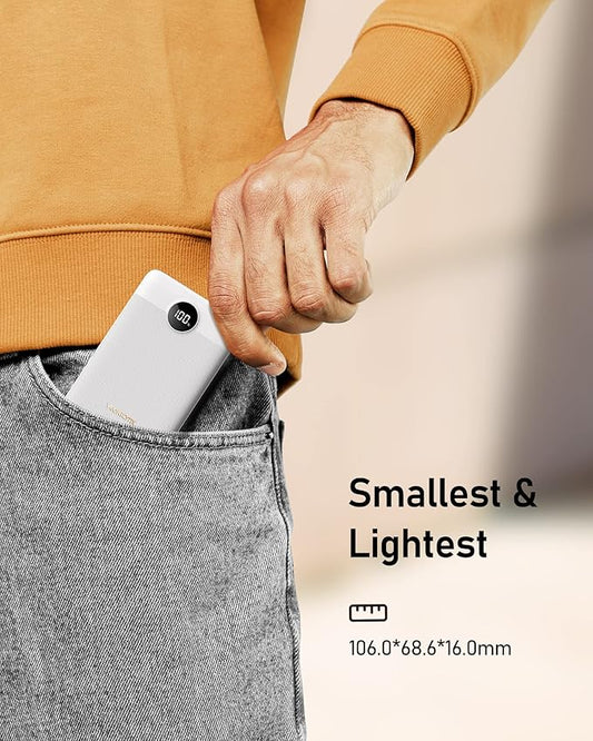 VEEKTOMX Mini Power Bank 10000mAh, 22.5W Fast Charging Small Portable Charger with PD 3.0 & QC 3.0,USB C Slim Compact iPhone Charger, Dual Output Compatible with iPhone, Samsung,Travel Must Haves