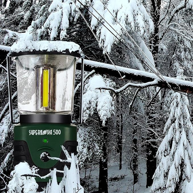 Supernova Battery Powered Lantern, Bright, Long Lasting, Weather-Resistant LED Camping Lantern, Great for Storms, Hurricane Supplies, Survival Kit, Power Outages, Outdoors, & Camping Essentials (300)