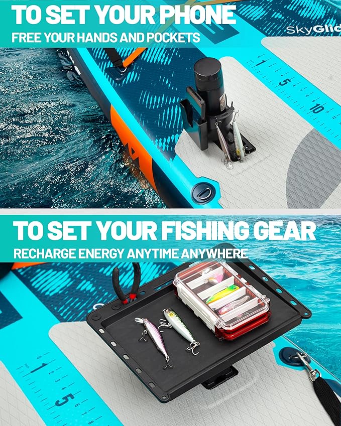 11'6×35" Super Wide Inflatable Stand Up Paddle Board, Ultra Stable Wide SUP for 2+1 People/Family/Big Size, 100L Backpack, All-Round Sup Board, US Big Fin