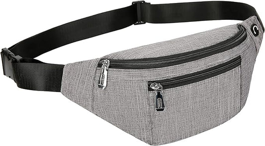 Fanny Pack for Men & Women, Fashion Waterproof Waist Packs with Adjustable Belt, Casual Bag Bum Bags for Travel Sports Running.