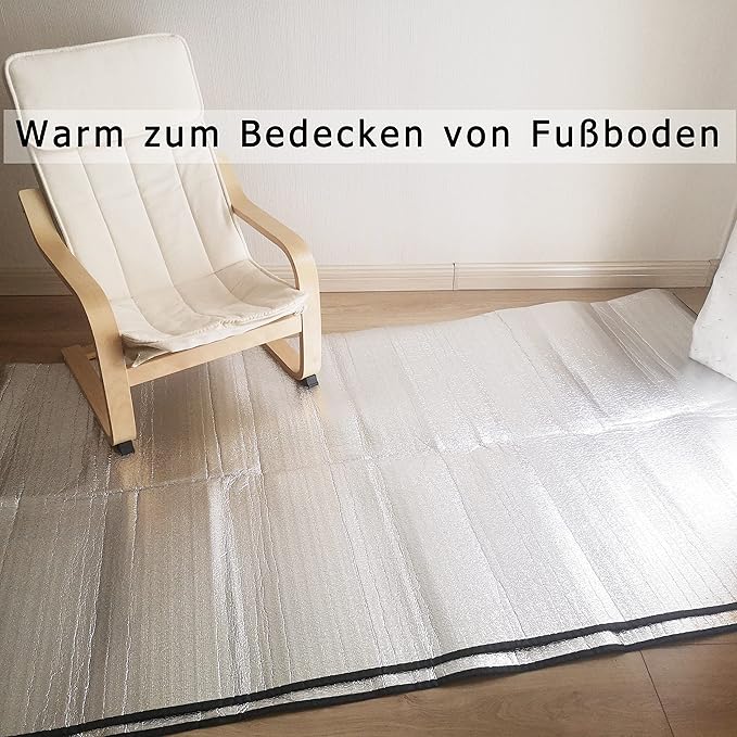 Camping Mat Foam Foil Blanket for Camping Foam Pad Insulating Foil Mat Sleeping Tent Pad Thermal Aluminum Camping mat for Reflecting Heat