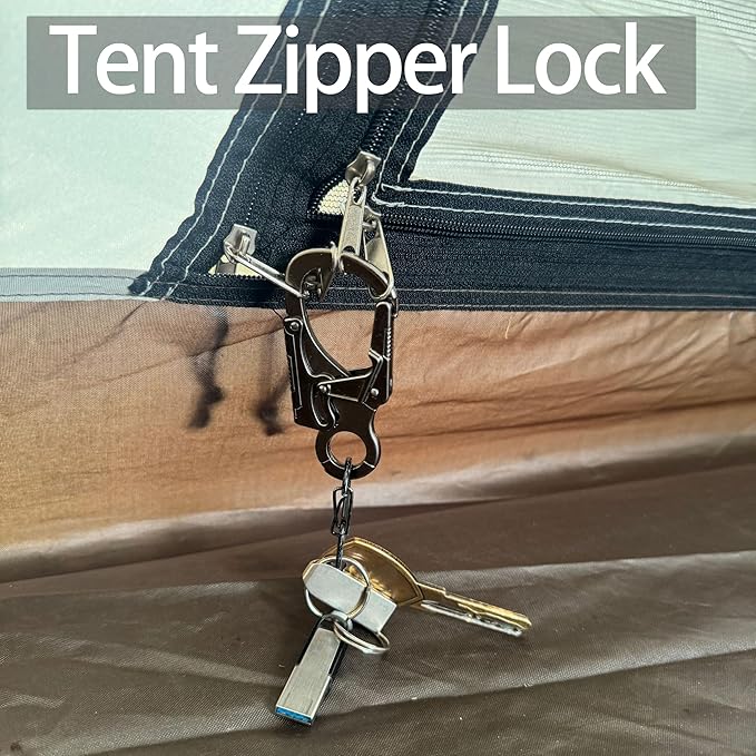 Ahiller Muscular Carabiner Hook,3.1" Alloy Thick Keychain Clip for Man, Outdoor Camping, Hiking Accessories, Key Ring