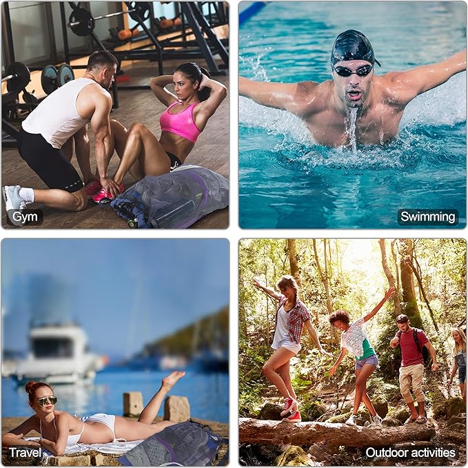 BeeGreen Drawstring Backpack for Men Women Athletic Gym Sports Workout Beach Swim …