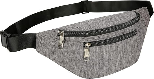 Fanny Pack for Men & Women, Fashion Waterproof Waist Packs with Adjustable Belt, Casual Bag Bum Bags for Travel Sports Running.