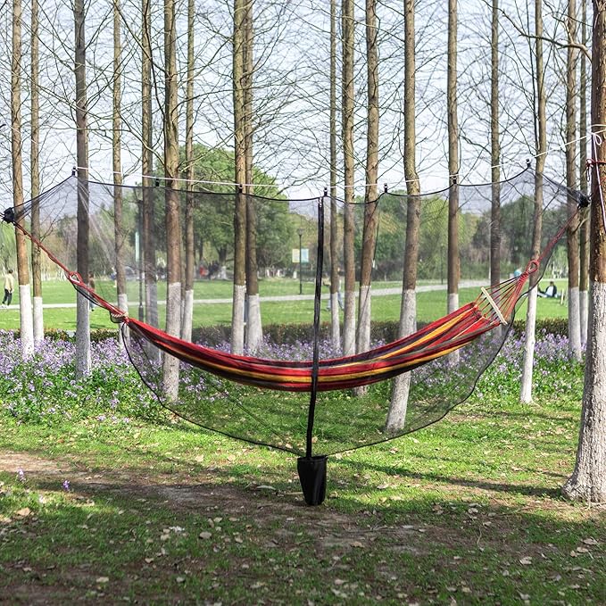 ISAGAPOY Hammock Bug Net The Mosquito Net for Hammocks Lightweight Portable Hammock Netting, Fast and Easy Set Up, Fits All Camping Hammocks