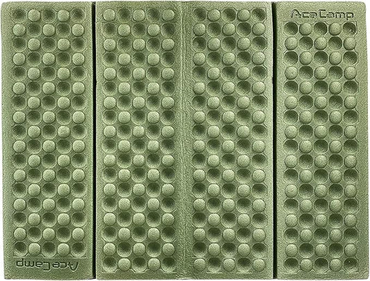 AceCamp 3940 Portable Lightweight Mini Waterproof Folding Mat, Foam Sitting Pad for Outdoor Activities, Foldable Kneeling and Seat Cushion for Comfort, Red