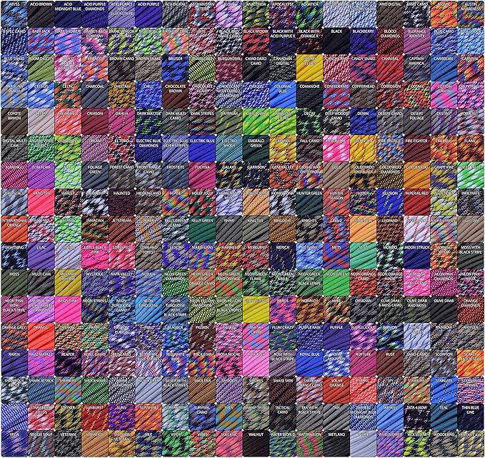 BORED? PARACORD! Brand Paracord Starter Kit - Diamonds Combo Kit