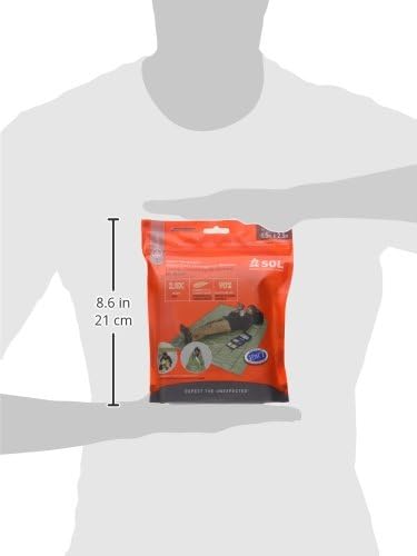 S.O.L. Survive Outdoors Longer 90% Heat Reflective Heavy-Duty Emergency Blanket - Thick, Rugged for Disaster Preparedness Kit - Waterproof, Windproof, Tear-Resistant - 58" x 98", 3.2 oz, Green