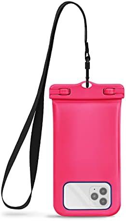 CaliCase Extra Large Waterproof Floating Phone Pouch - IPX8 Waterproof Floating Phone Case with Lanyard for iPhone X-14/ S20-S23/ Pixel 1-7