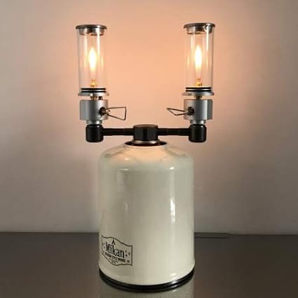 CAMPINGMOON 2 Outlet Adapter for EN417 Lindal Valve Canister Device Camping Lantern Z24