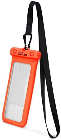 CaliCase Extra Large Waterproof Floating Phone Pouch - IPX8 Waterproof Floating Phone Case with Lanyard for iPhone X-14/ S20-S23/ Pixel 1-7