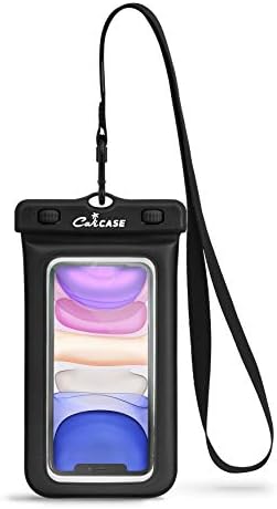 CaliCase Extra Large Waterproof Floating Phone Pouch - IPX8 Waterproof Floating Phone Case with Lanyard for iPhone X-14/ S20-S23/ Pixel 1-7