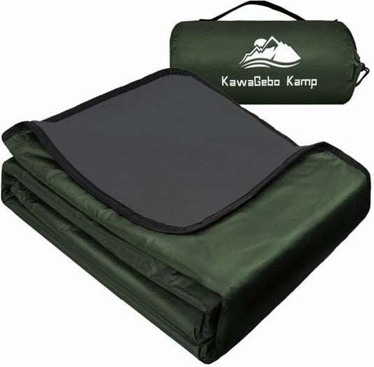 Fleece Waterproof Outdoor Blanket, Windproof Stadium Blanket for Camping, Picnics, and Sports Stay Dry and Comfortable 80"x58"