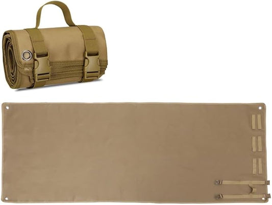 Outdoor Camping Tactical Training Shooting Mat Anti Slip Pad, Waterproof and Moisture-Proof Folding Mat Picnic Blanket Portable with Carry Strap