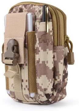 Tactical Molle Pouch, Universal EDC Waist Bag Pouches, Outdoor Belt Bags Gear Tool Gadget Pocket with Cell Phone Holster