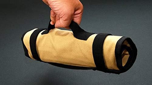 CAMPINGMOON Cotton Canvas Tent Stake Case Storage Bag Max 11.81’’/30cm in Length Beige Color B126