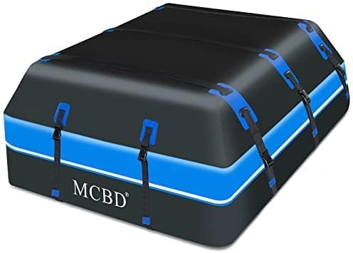 Rooftop Cargo Carrier, 26 Cubic Feet Soft-Shell Waterproof Car Roof Luggage Bag for All Vehicles SUV with/Without Rails, Includes 10 Reinforced Straps 6 Door Hooks Suitable, Storage Bag,Anti-Slip Mat
