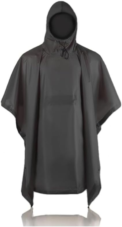 Camo Rain Poncho, Multi Use Waterproof Rain Coat