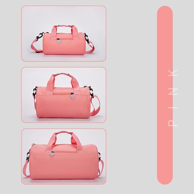 Gym Bag for Women, Waterproof Travel Bag with Wet Clothes Compartments and Adjustable Strap, Small Duffel Bag for Sports, Gyms and Weekend Getaway