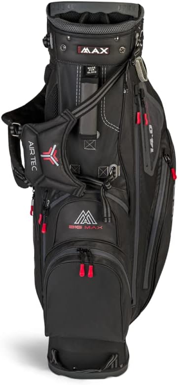 BIG MAX Dri Lite Hybrid Golf Bag | Water-repellent | Lightweight | Waterproof Value Pocket | 14-Way-Divider | Cooler Pocket | Leg Lock System | Umbrella Holder | Towel Holder | Stand Bag and Carry Bag